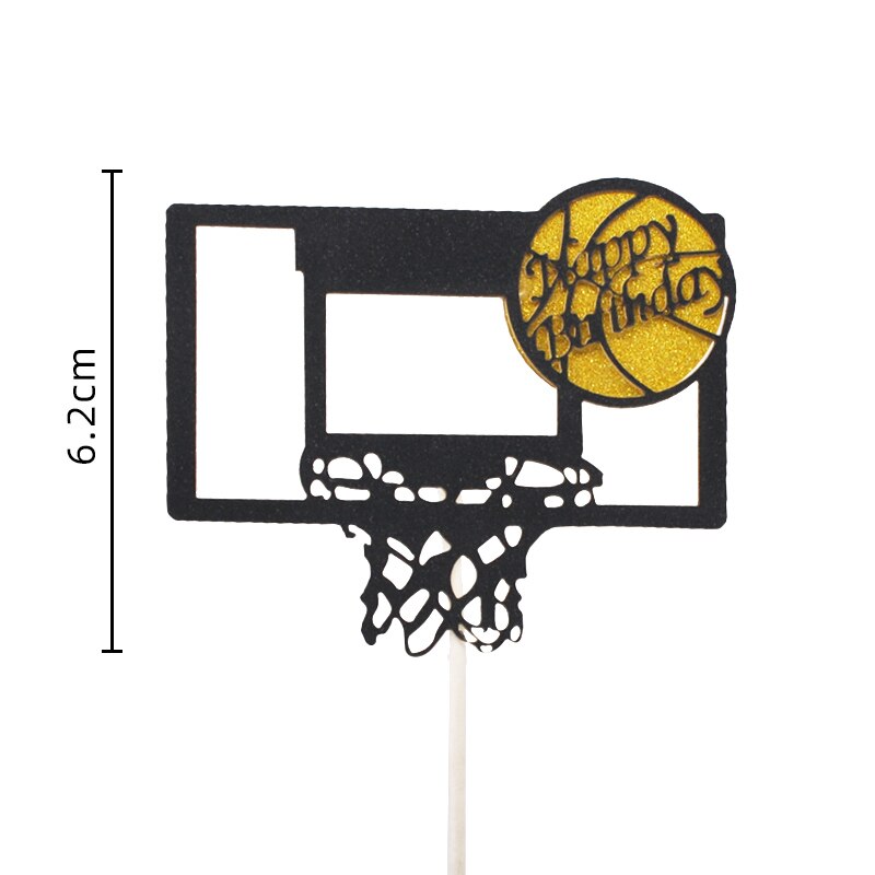 Basketball Theme Cupcake Topper Boy Happy Birthday Party Cake Baking Decoration Supplies gift 