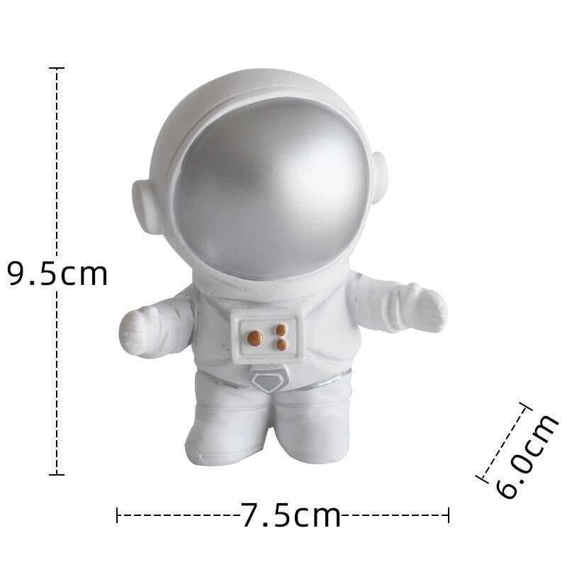 Astronaut Cake Topper Space Universe Birthday Decoration Outer Party Dessert Props Festive Toppers Gift Supplies 