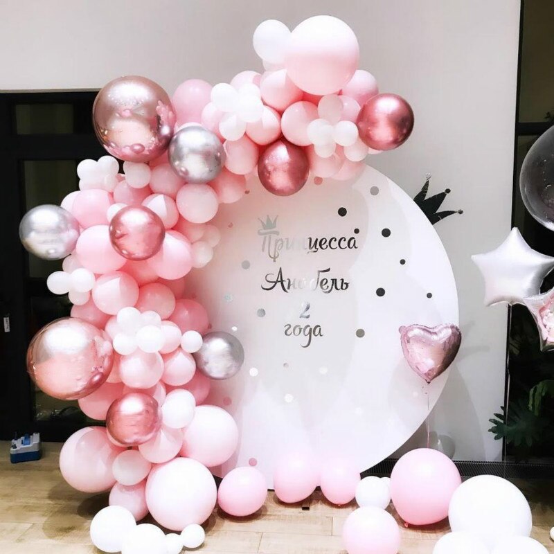 PCS Macaron Pink Latex Balloon Garland Balloons Arch Kit Girl Birthday Decoration Wedding Baby Shower Party Supplies Inflatable Decorations