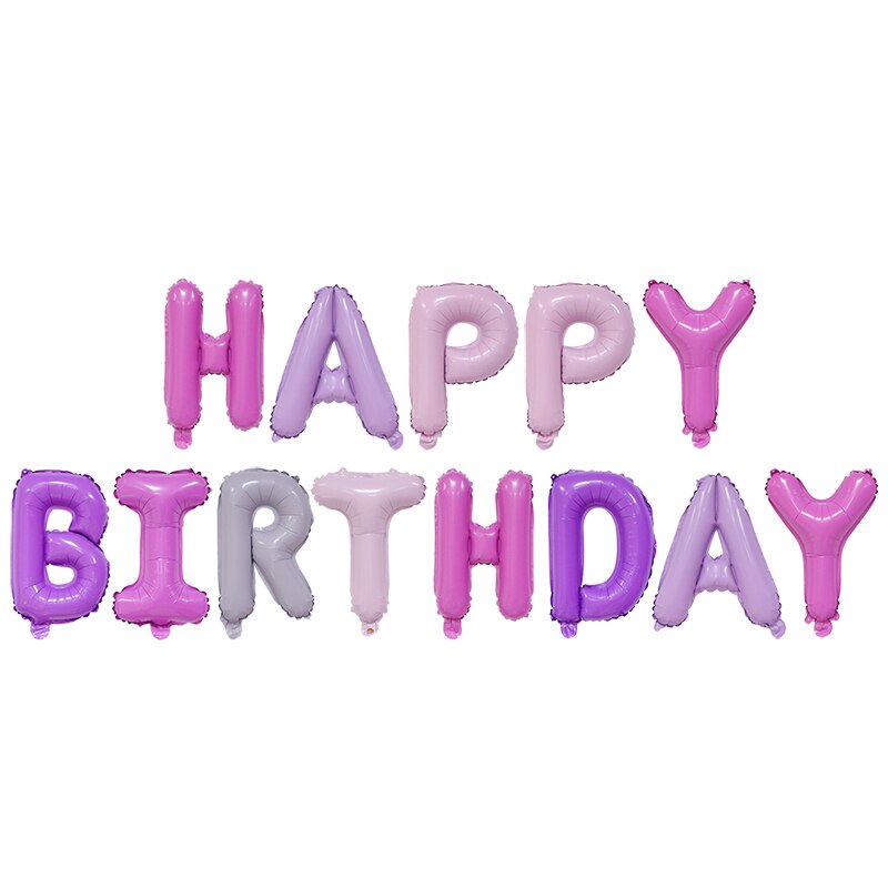 Happy Birthday Banner Mylar Foil Letters Inflatable Party Decor Event Decorations Kids Adults 