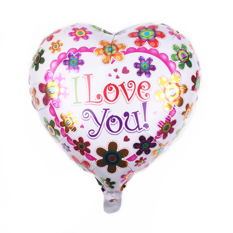 pcs/lot inch Heart Balloons Wedding Decor Valentine's Days Love Aluminium Foil Helium Ballon Decoration Globos 