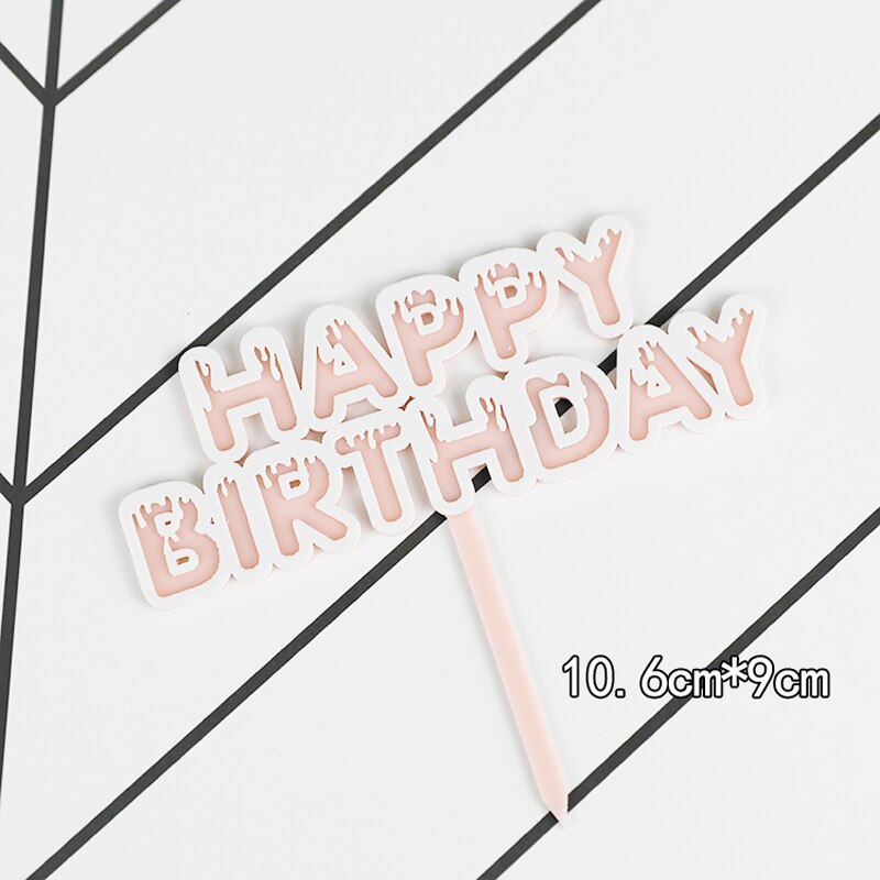 Cake Topper Cute Beautiful Boy Girl Paper Airplane Happy Birthday Decoration Supplies Children Party Dessert Gif 