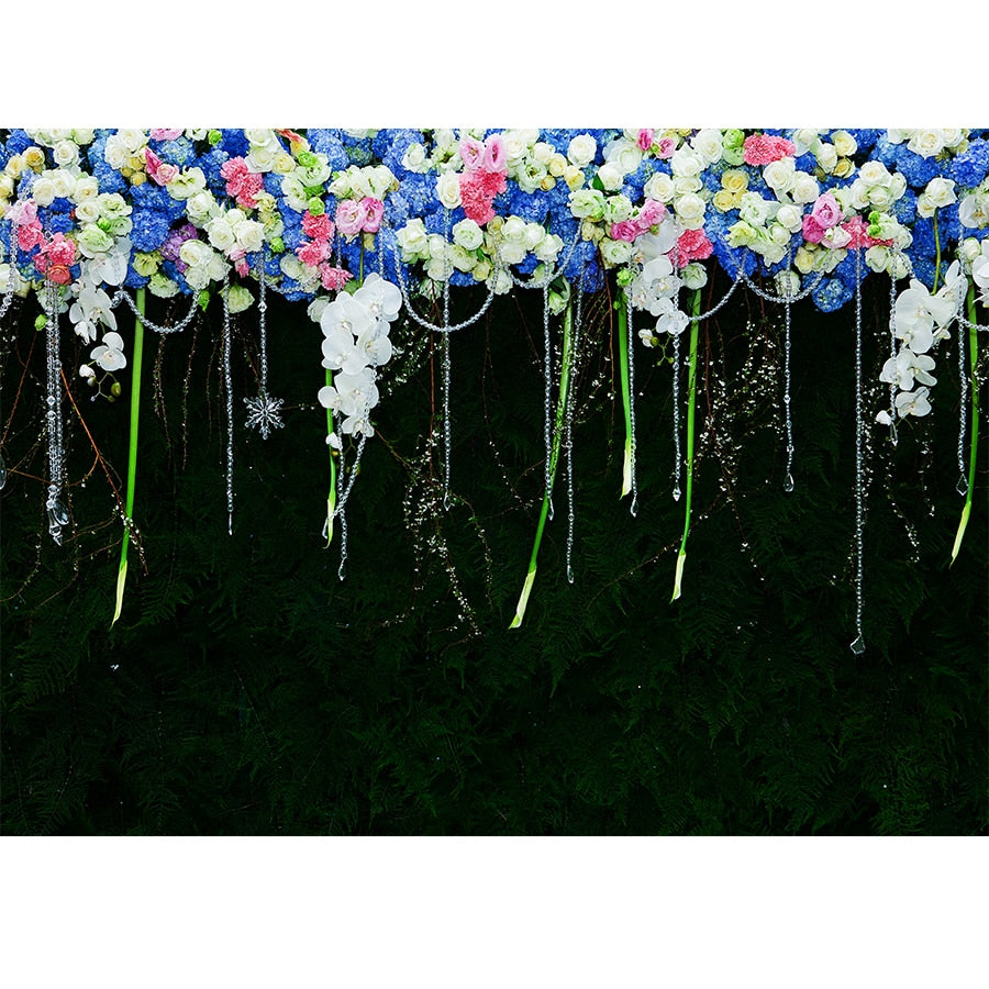 Wedding Flower Curtain Blossom Floral Garland Wall Party Decoration Backdrop Photocall Photography Backgrounds Photo Studio Inflatable Decorations