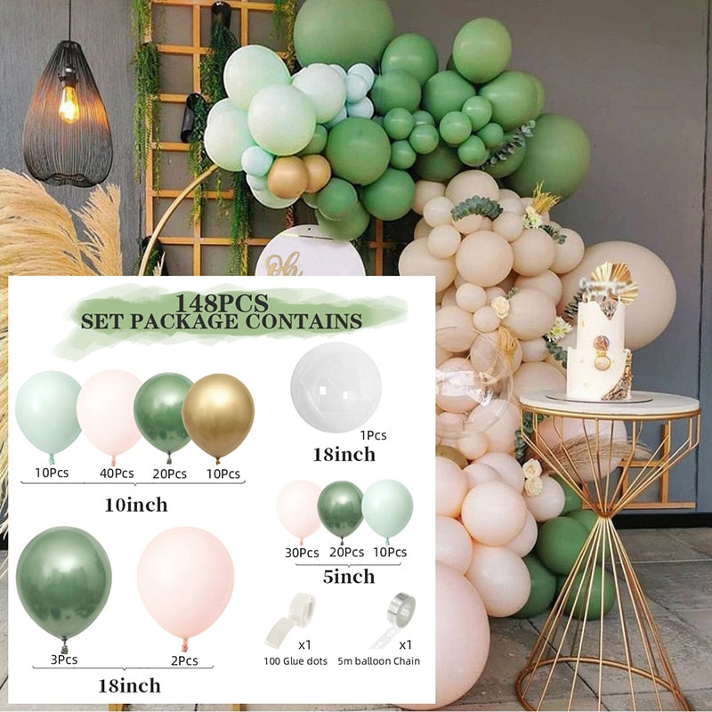 pcs Pink Macaron Metal Balloon Set Butterfly Balloons Garland Arche Birthday Party Decoration Wedding Decor Baby Shower 