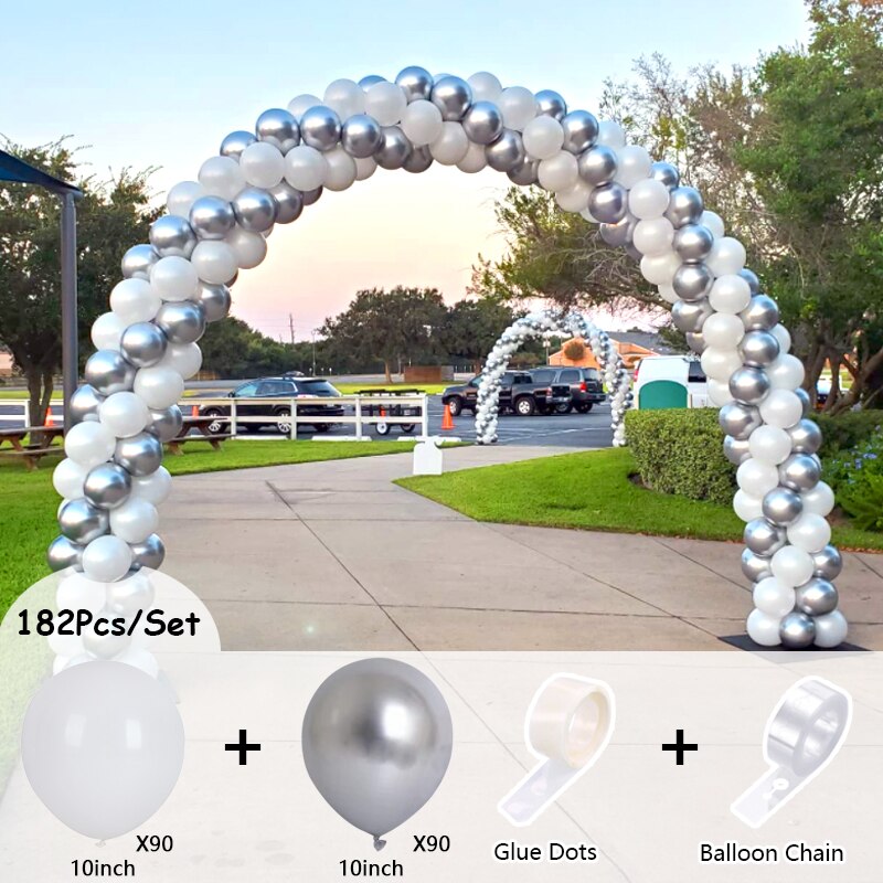 Balloons Arch Set White Pink Gold Balloon Garland Wedding Baby Baptism Shower Birthday Party Decoration Wholesale Inflatable Decorations