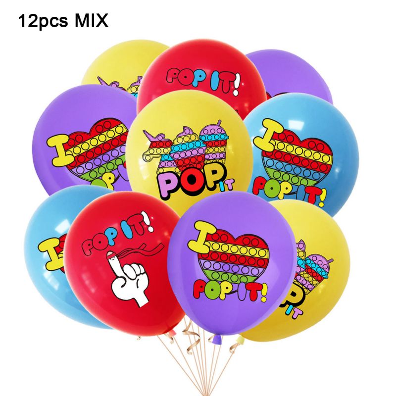 pcs Pop Balloons Red Blue Yellow Latex Balloon Girl Boy Birthday Party Decoration Kids Game Gift Baby Shower Globes 