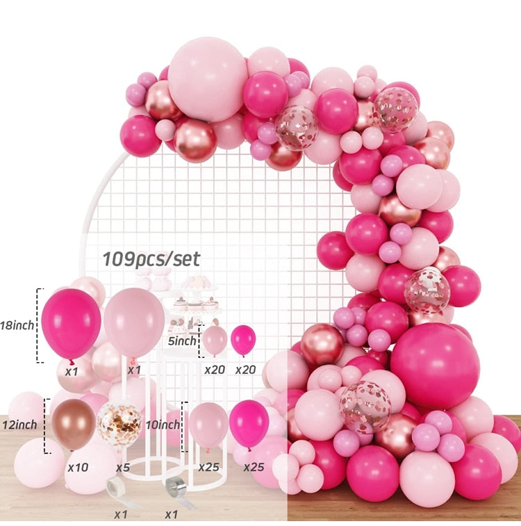 Balloon Garland Arch Kit Wedding Birthday Balloons Decor Boy Girl Gender Reveal Baby Shower Baloon Accessories Inflatable Party Decorations