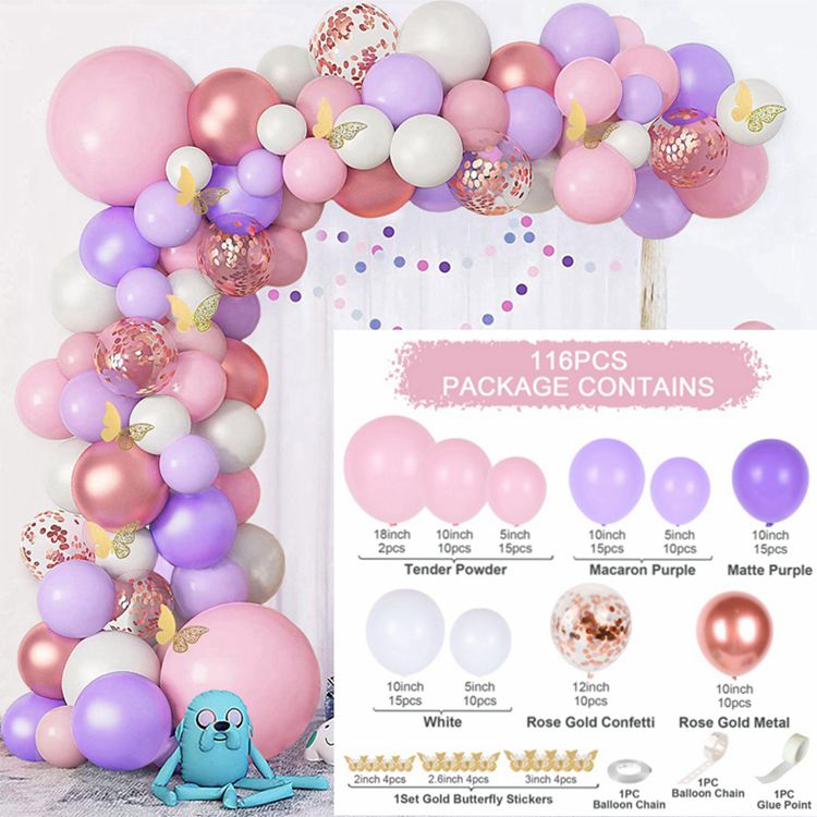 Balloon Garland Arch Kit Macaroon Latex Ballons Wedding Birthday Party Decor Kids Adult Girl Baby Shower Ballon Inflatable Decorations