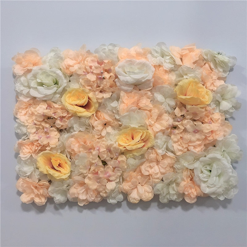 LINMAN cm Rose Artificial Flower Wall Panel Decor Backdrop Wedding Party Event Birthday Shop Scene Layout Customizable 