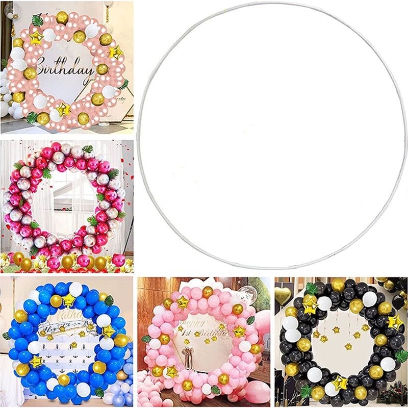 60-180cm Round Balloon Stand DIY Circle Plastic Frame Ballon Arch Garland Baby Shower Birthday Wedding Party Decoration Supplies PartyDecorHQ