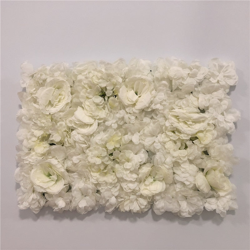 LINMAN cm Rose Artificial Flower Wall Panel Decor Backdrop Wedding Party Event Birthday Shop Scene Layout Customizable 