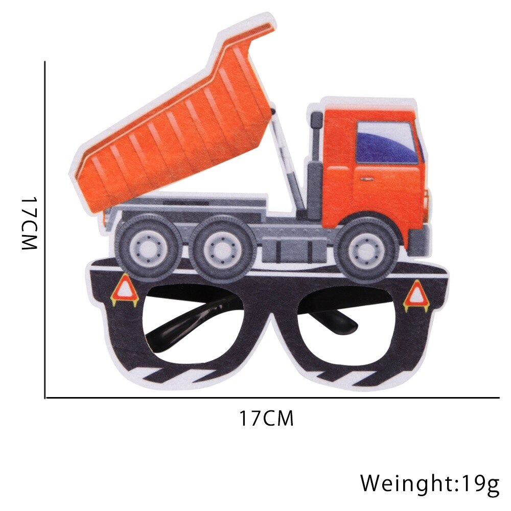 Construction Trucks Engineering Cars Party Disposable Tableware Set Plate cup banner Birthday Decorations Kids Cake Decor 