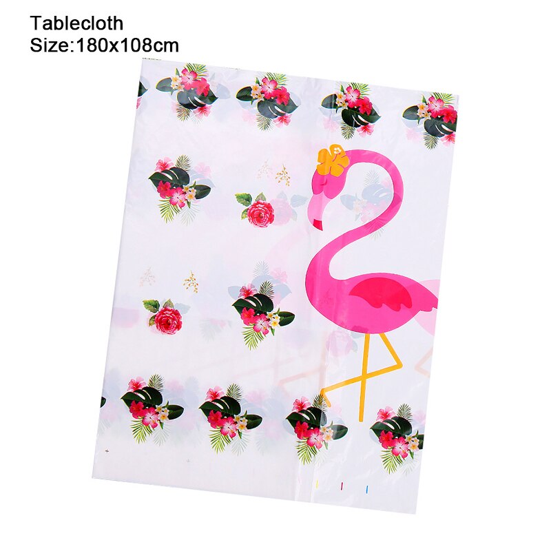 Hawaiian Flamingo Disposable Tableware Paper Cup Napkin Plates Wedding Birthday Party Decoration Baby Shower 