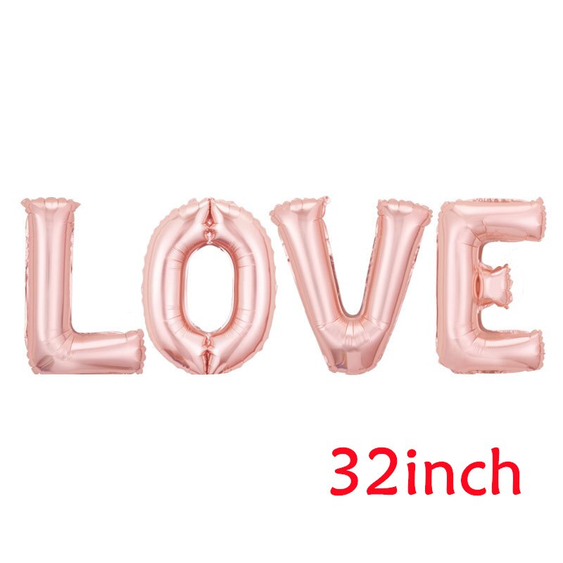 Love Heart Bear Foil Balloons cm Happy Birthday Valentine’s Day Party Decor Air Helium Globos Wedding Decorations Kids Toys 