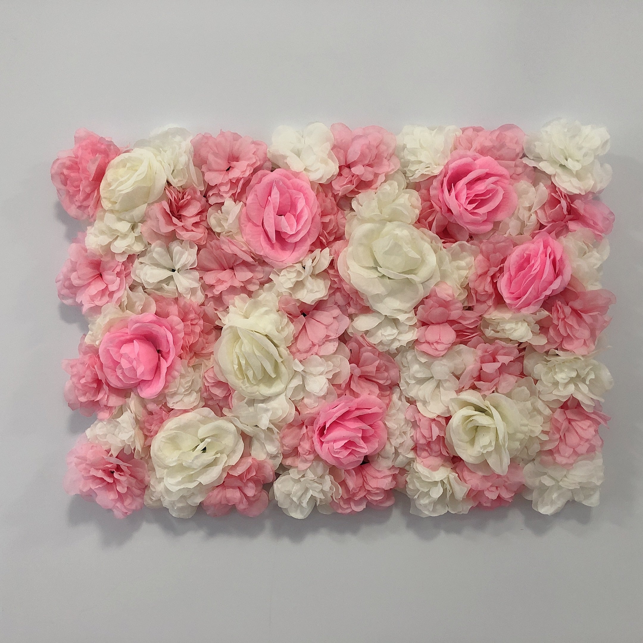 LINMAN cm Rose Artificial Flower Wall Panel Decor Backdrop Wedding Party Event Birthday Shop Scene Layout Customizable 