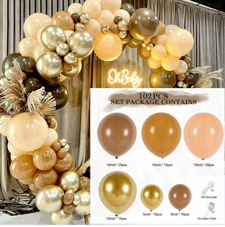 Macaron Balloon Garland Arch Kit Wedding Birthday Party Decoration Home Baby Shower Rose Gold Confetti Latex Balloons 