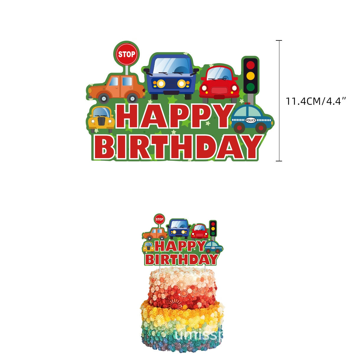 Car Theme Birthday Party Decoration Cartoon Balloon Set Banner Cake Topper Boys st nd rd Supplies 