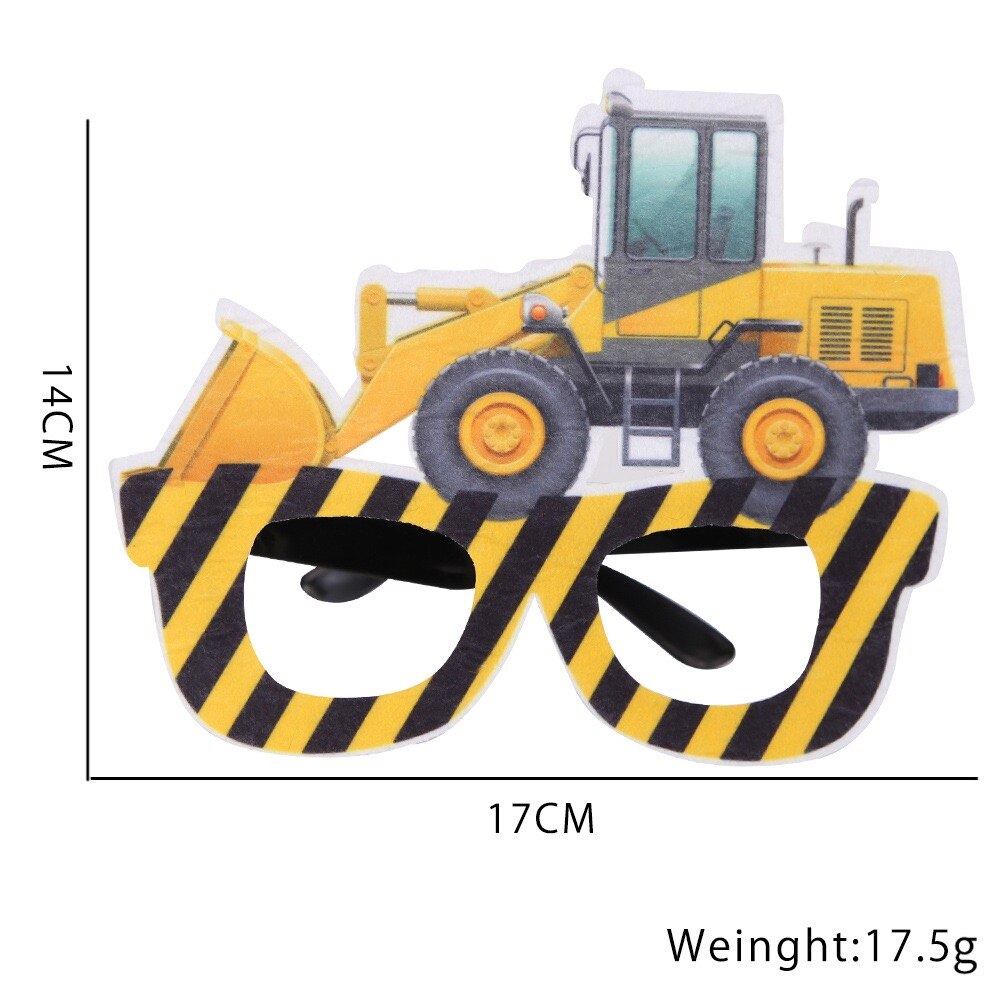 Construction Trucks Engineering Cars Party Disposable Tableware Set Plate cup banner Birthday Decorations Kids Cake Decor 