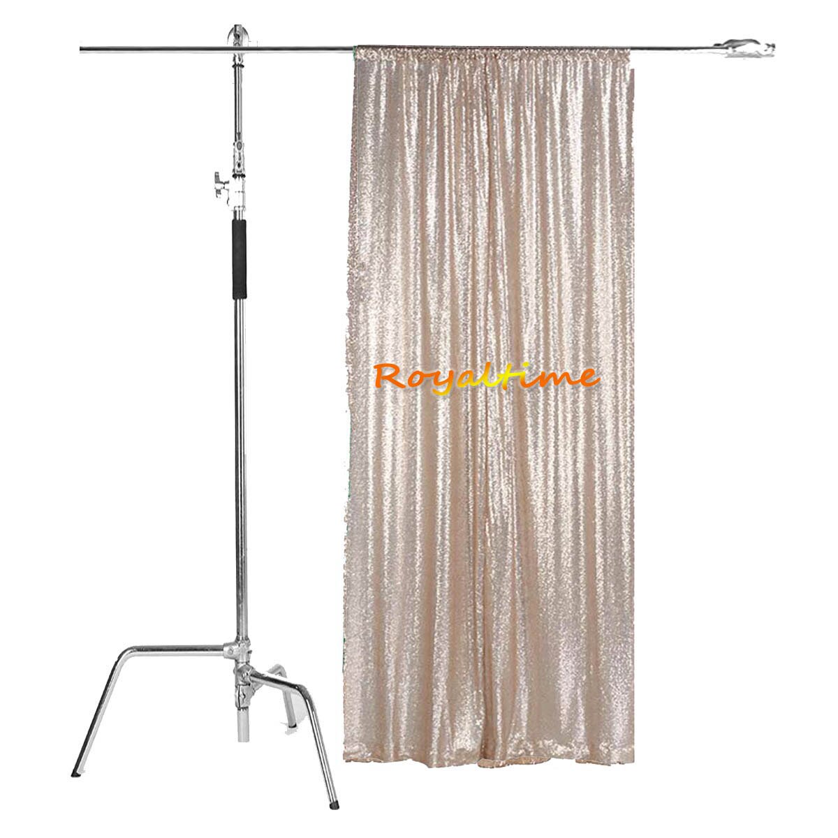 Royaltime Photo Booth Backdrop Birthday Backdrops Shiny Gold Wedding Background Party Decoration Curtain -M 