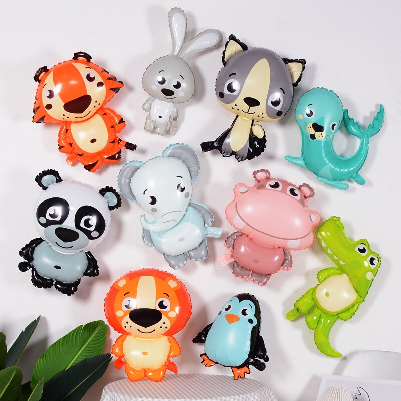 Animal Balloons Birthday Decoration Happy Party Decor Globos Kids Toys Gifts Balloon Baby Shower Panda Rabbit 