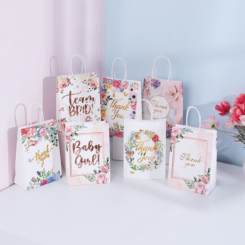 pcs Thank Gifts Bag Bride Party Handheld Candy Packaging Bags Wedding Birthday Anniversary Bachelorette Supplies 