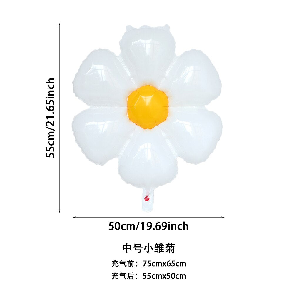 pcs Daisy Balloons Garland Arch Kit Retro Coffee Blush Yellow Latex Globos Wedding Birthday Party Decorations Kids Baby Shower Inflatable