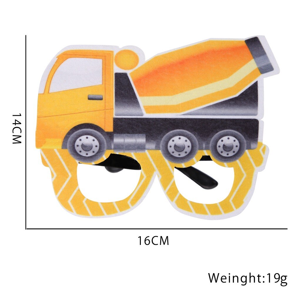 Construction Trucks Engineering Cars Party Disposable Tableware Set Plate cup banner Birthday Decorations Kids Cake Decor 