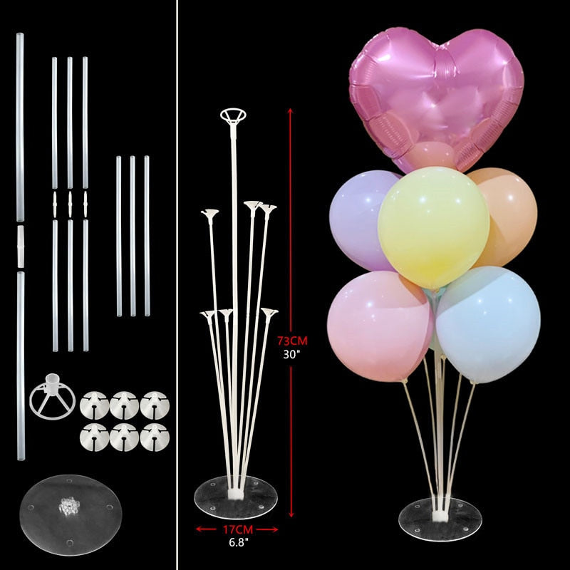 Set Balloons Stand Column Birthday Balloon Arch Kit Wedding Kids Party Baby Shower Decoration Ballon Accessories 