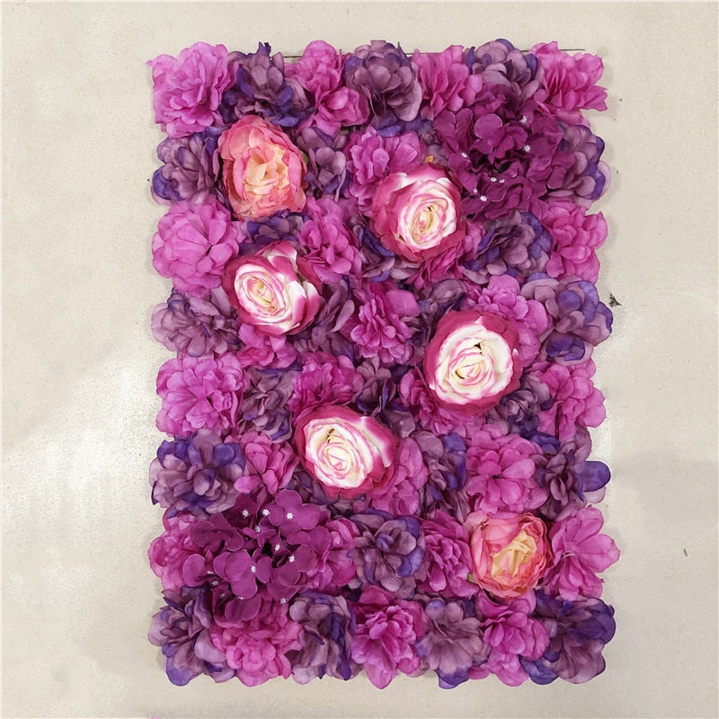 LINMAN cm Rose Artificial Flower Wall Panel Decor Backdrop Wedding Party Event Birthday Shop Scene Layout Customizable 