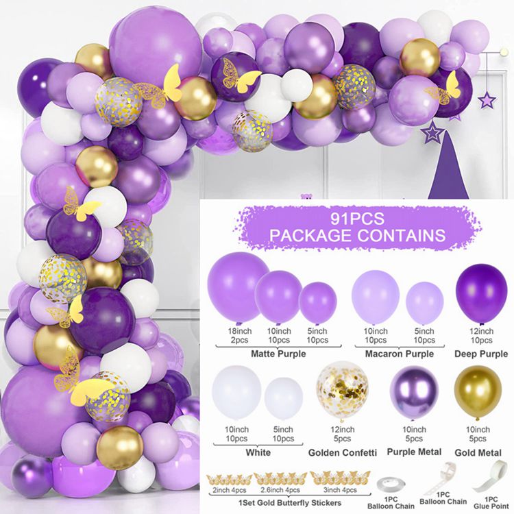 Balloon Garland Arch Kit Macaroon Latex Ballons Wedding Birthday Party Decor Kids Adult Girl Baby Shower Ballon Inflatable Decorations