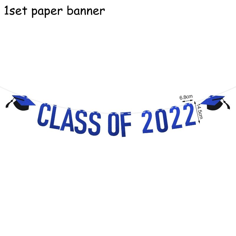 Graduation Balloons Congrats Grad Paper Garland Banner Graduation Party Decorations College Celebration Party DIY Decor Supplies PartyDecorHQ