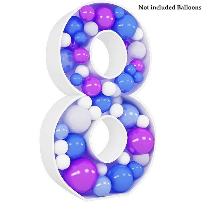 th/ th Large Number Frame Stand Balloon First st Birthday Party Decorations Kids Baby Shower Decoration Anniversary Decor 