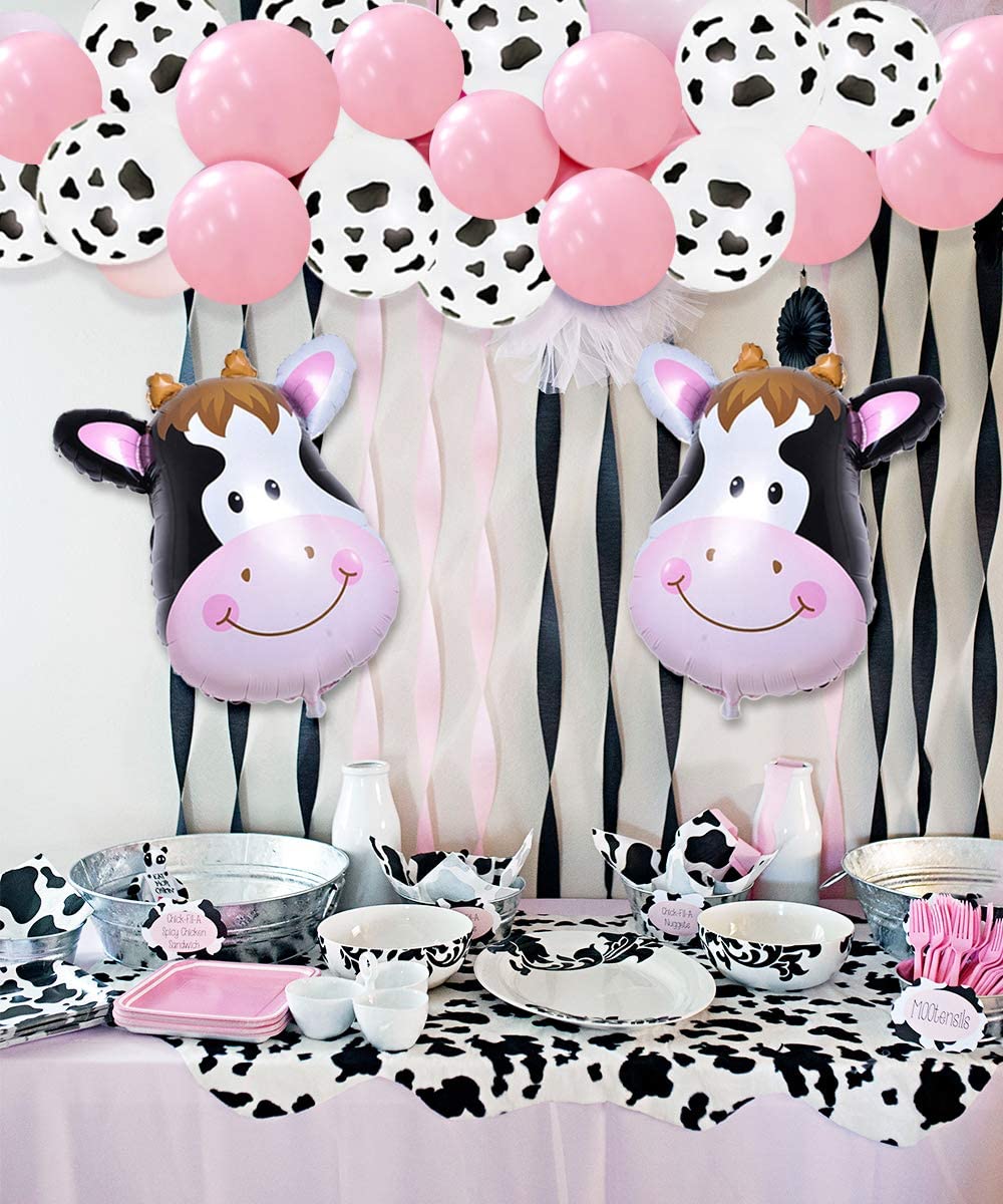 Cow Theme Party Decorations Balloon Arch Garland Kit Happy Birthday Banner st nd rd Supplies Inflatable