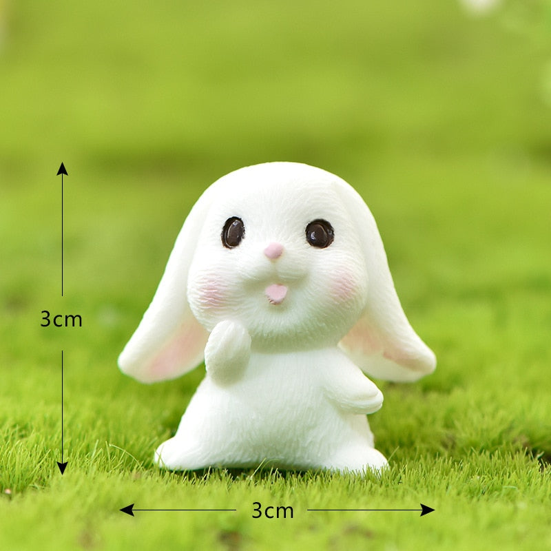 Lovely Bunny Forest Department Decoration Happy Birthday Rabbit Eat Carrots Cake Topper Children Kid Party Baking Supplies 