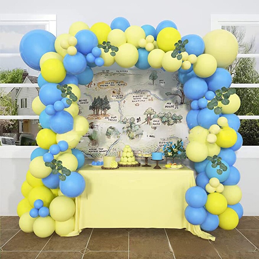 Balloon Garland Arch Kit Macaron Lemon Yellow Premium Latex Birthday Wedding Baby Shower New Year Supplies Inflatable Party Decorations