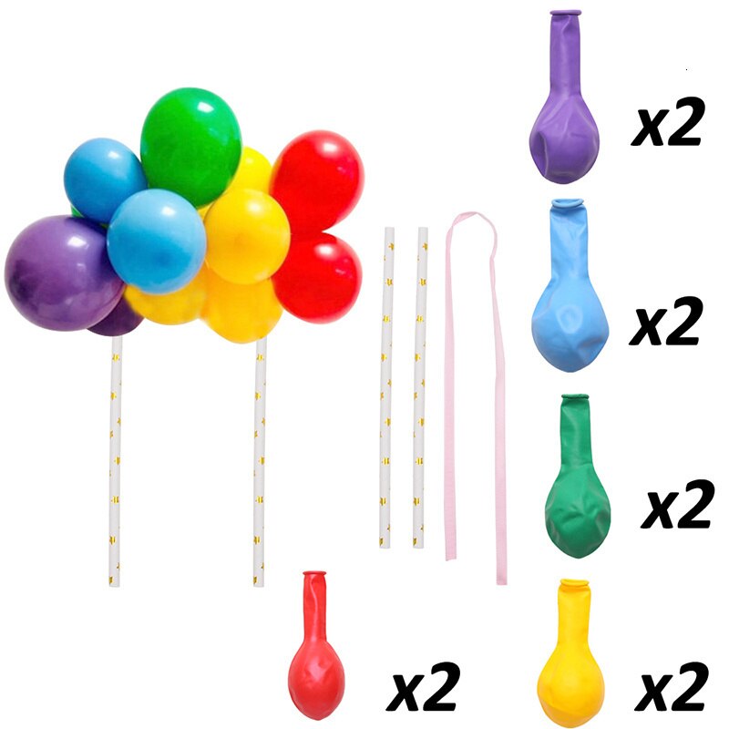 pcs Inch New Green Balloon Cake Topper Cloud Shape Toppers Baby Shower Wedding Birthday Party Decorations 