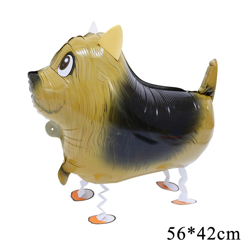 Walking Animal Helium Balloon Cute Cat Dog Dinosaur Pet Foil Birthday Party Air Globos Decoration Baby Shower Kids Toy 