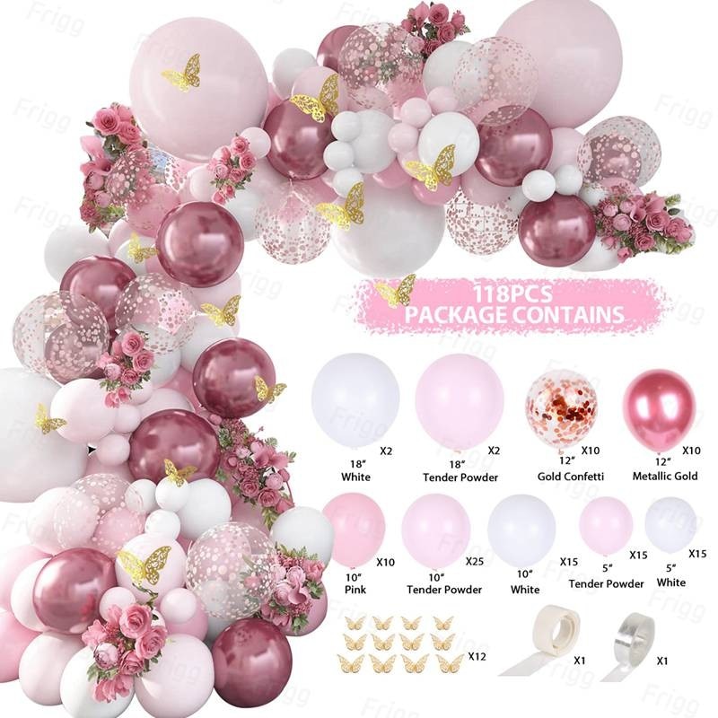 Balloon Garland Arch Kit Wedding Birthday Party Decoration Confetti Latex Balloons Gender Reveal Baptism Baby Shower Decorations Inflatable