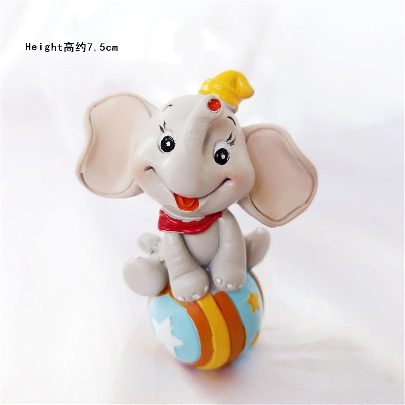 Circus Monkey Clown Elephant Clay Cake Decoration Hollow Star Ball Happy Birthday Cake Topper for Boy Girl Baking Supplies Gifts PartyDecorHQ