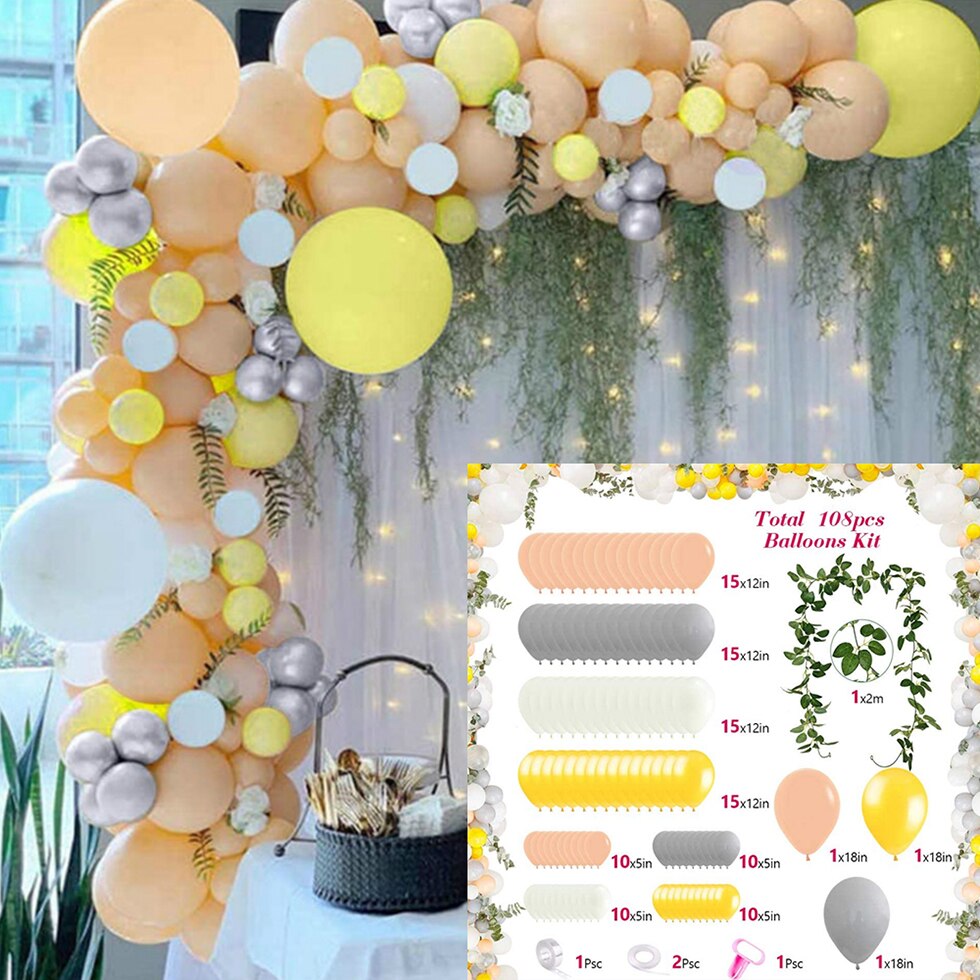 Birthday Balloons Party Decorations Balloon Garland Wedding Arches Kids Baby Shower Latex Supplies 