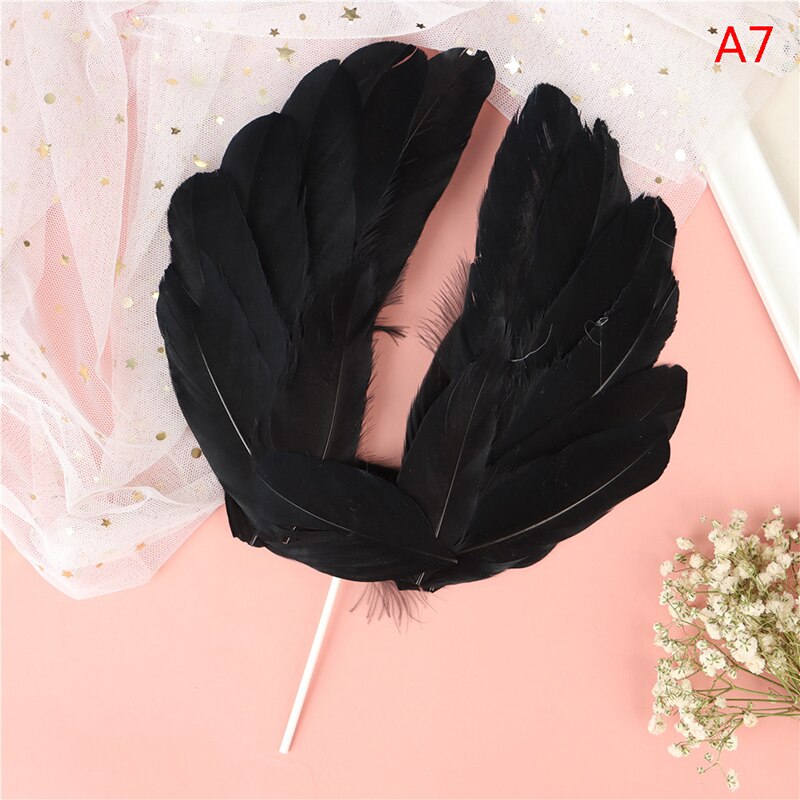 Pcs Angel Boy Girl Feather Wing Cake Dessert Topper Decoration Wedding Happy Birthday Valentine's Day Top 