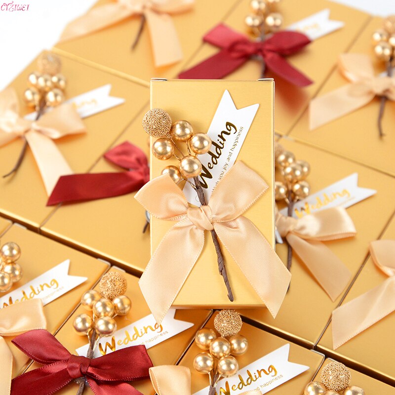 pcs Wedding Favor Candy Boxes Party Decoration Gift Paper Bags Event Supplies Packaging Box Hot Sale 