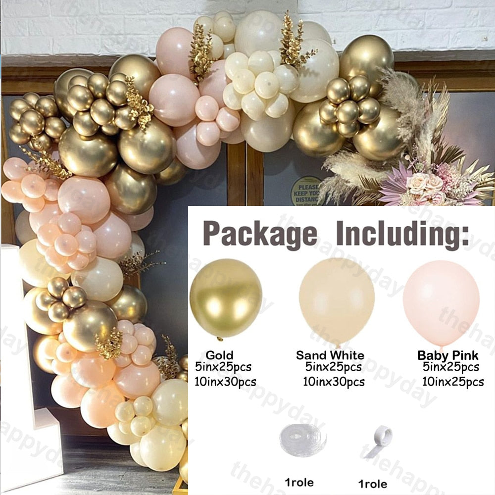 Pcs Macaron Balloons Garland Kit Pastel Balloon Arch Rainbow Chain Birthday Baby Shower Wedding Party Decor Inflatable Decorations