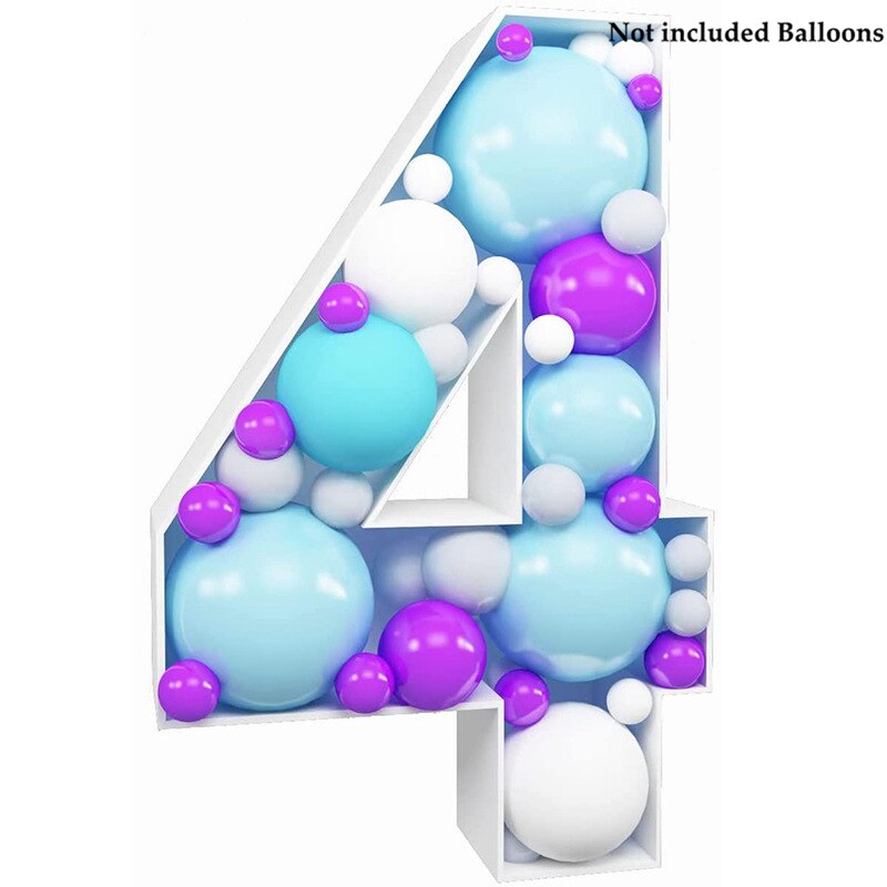 th/ th Large Number Frame Stand Balloon First st Birthday Party Decorations Kids Baby Shower Decoration Anniversary Decor 