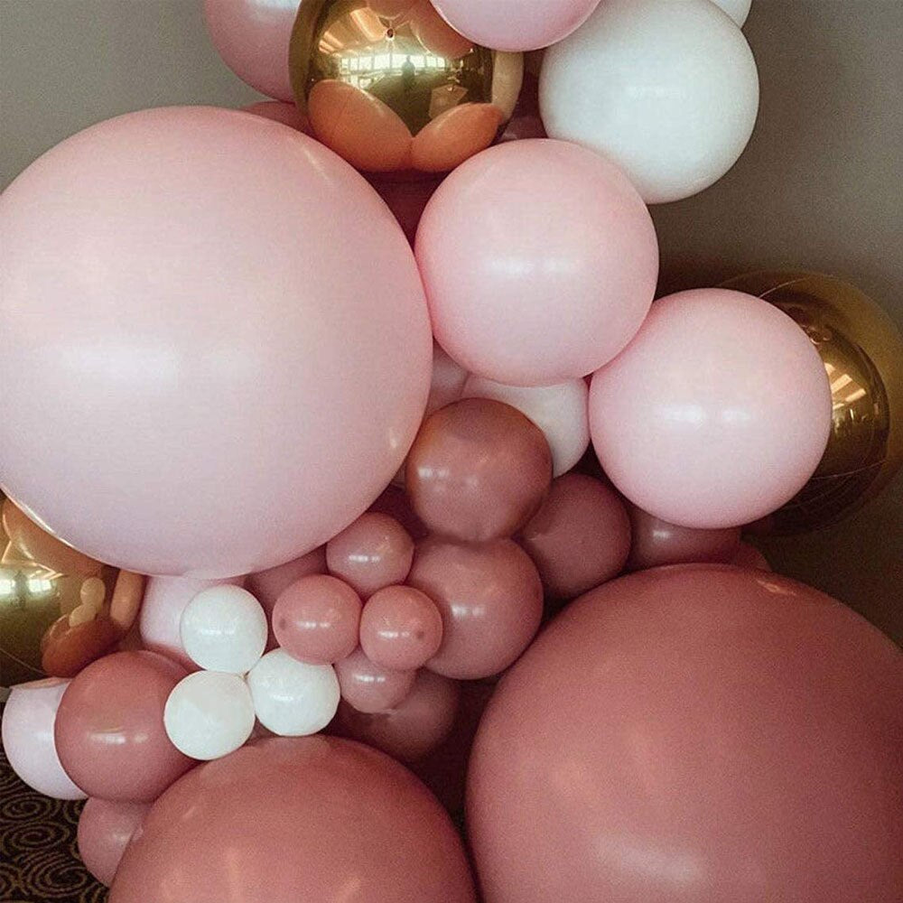 Retro Pink Balloon Garland Arch Kit Golden Pink Latex Balloons Birthday Baby Shower Wedding Party Decoration Supplies PartyDecorHQ