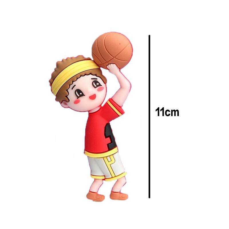 Soccer Football Basketball Cake Topper Happy Birthday Boy Decor Children Party Theme Supply 