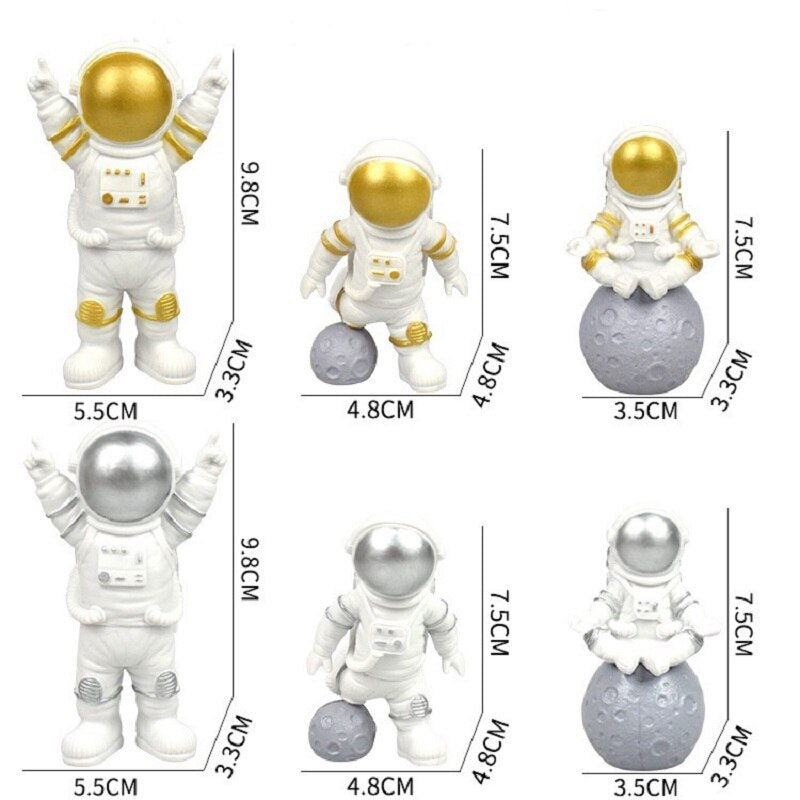 Astronaut Cake Topper Universe Outer Space Theme Birthday Party Decorations 