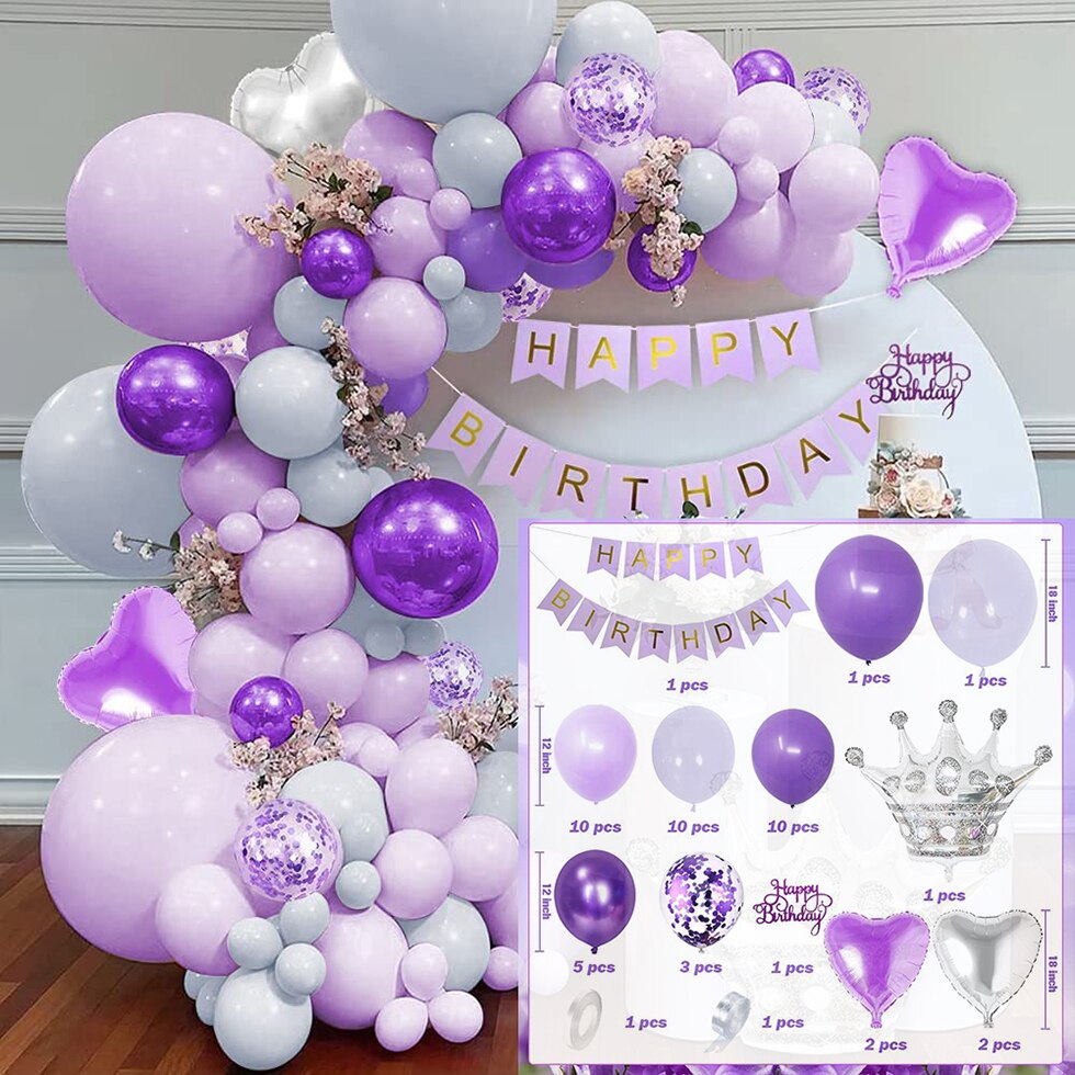 Birthday Balloons Party Decorations Balloon Garland Wedding Arches Kids Baby Shower Latex Supplies 