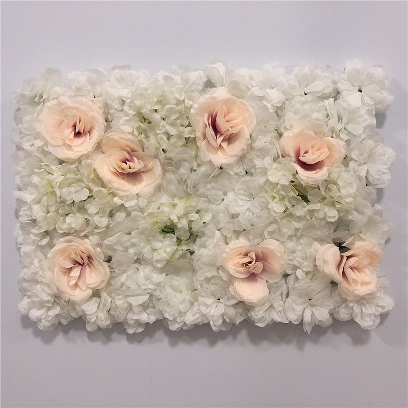 LINMAN cm Rose Artificial Flower Wall Panel Decor Backdrop Wedding Party Event Birthday Shop Scene Layout Customizable 