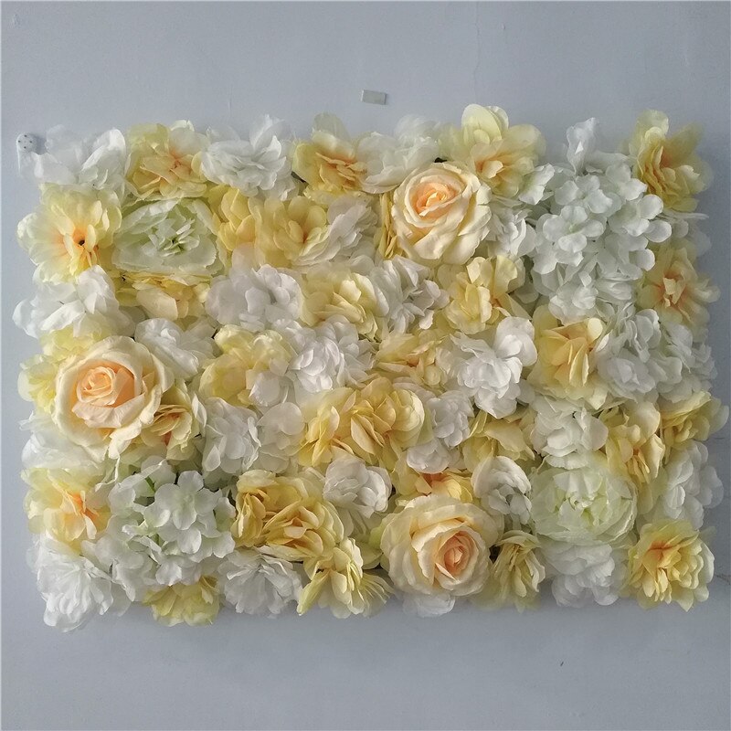 LINMAN cm Rose Artificial Flower Wall Panel Decor Backdrop Wedding Party Event Birthday Shop Scene Layout Customizable 